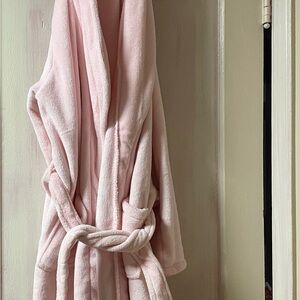 Soft Pink Plush Robe